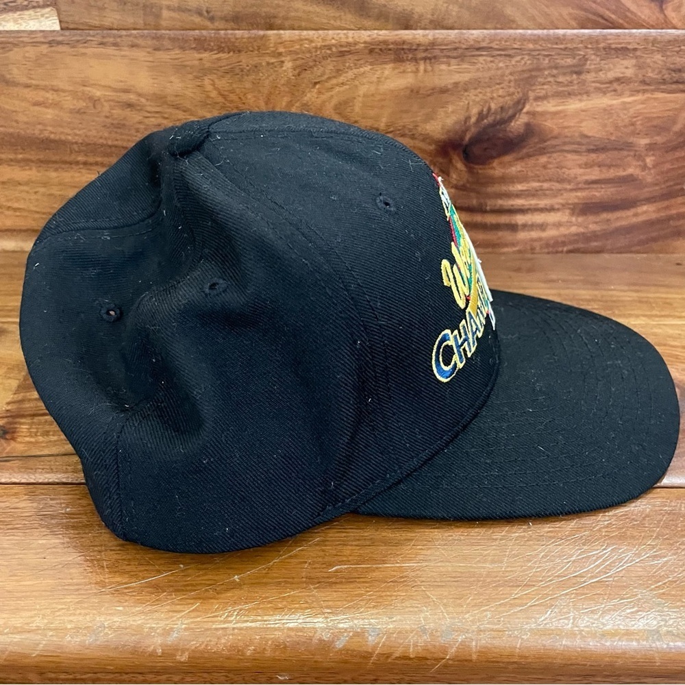Vintage 1997 New Era Florida Marlins World Series Champs Snapback Hat 100% Wool - Picture 7 of 13
